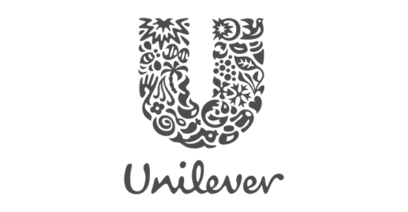 Brand logo for Unilever, a Voiceover.Café client.