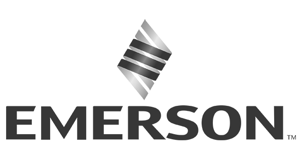 Brand logo for Emerson, a Voiceover.Café client.