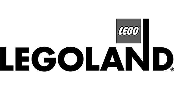 Brand logo for Legoland, a Voiceover.Café client.