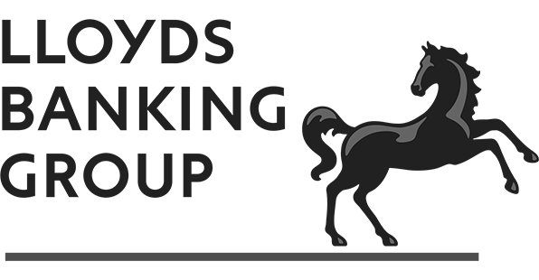 Brand logo for Lloyds Banking Group, a Voiceover.Café client.