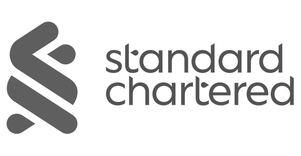 Brand logo for Standard Chartered, a Voiceover.Café client.