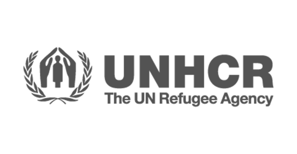 Brand logo for UNHCR, a Voiceover.Café client.