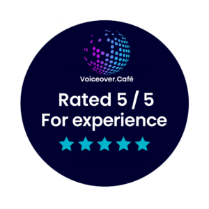 voiceover.cafe star ratings from testimonials